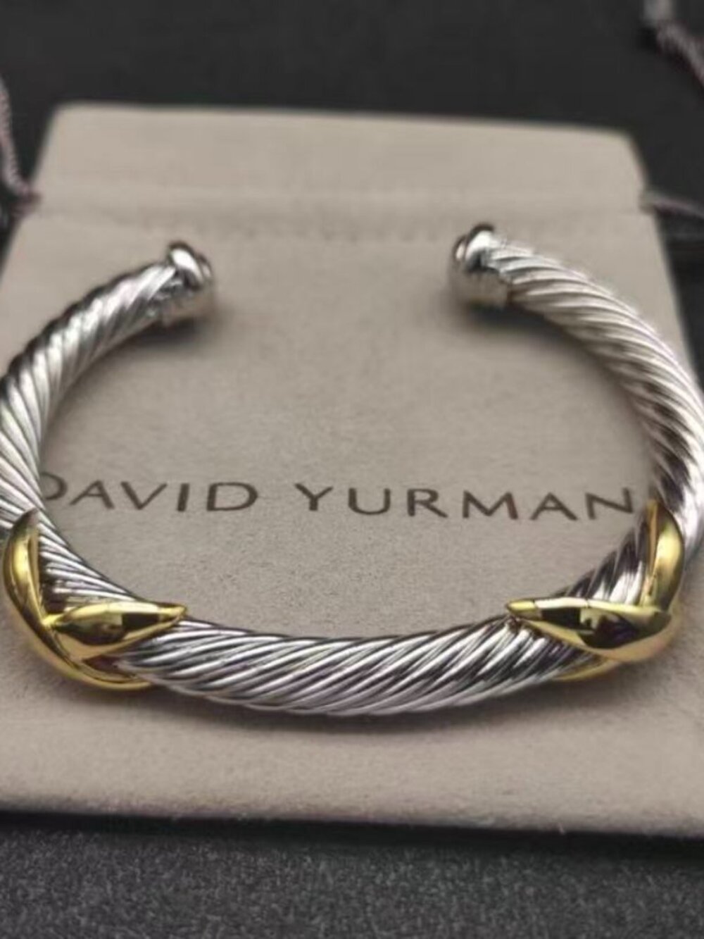 David Yurman Two-Tone X Bracelet